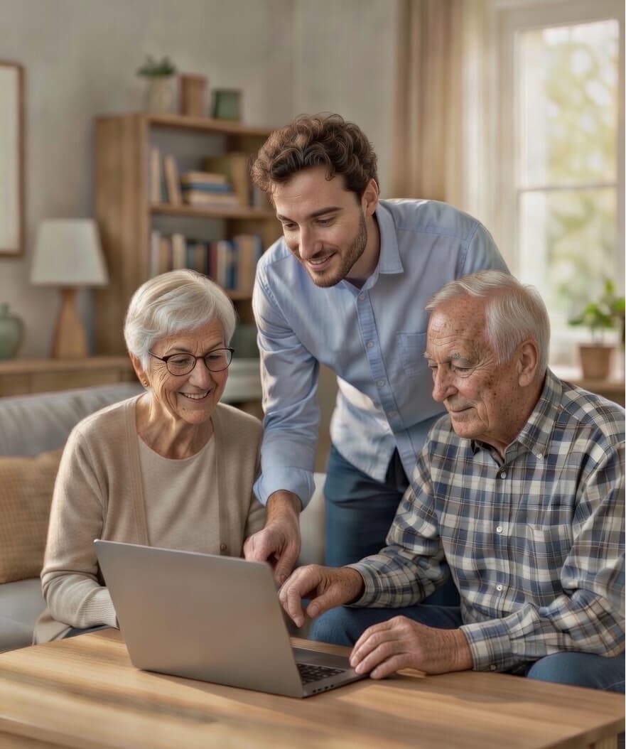 Friendly IT expert providing in-home computer support in Connecticut home